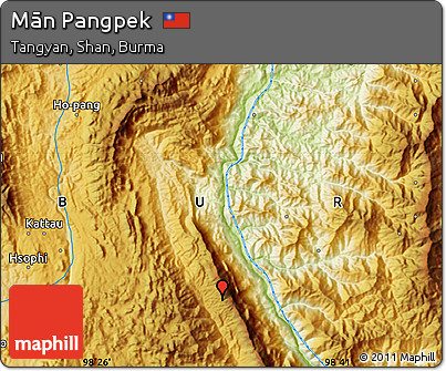 Physical Map of Mān Pangpek