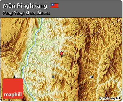 Physical Map of Mān Pinghkang