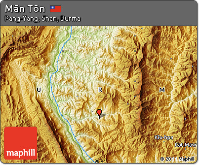 Physical Map of Mān Tōn