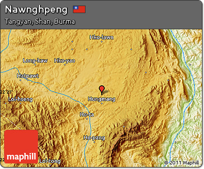 Physical Map of Nawnghpeng