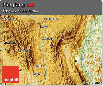 Physical Map of Pānglang