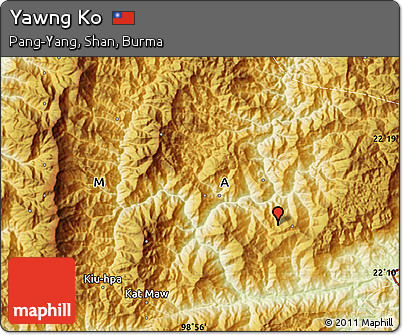 Physical Map of Yawng Ko