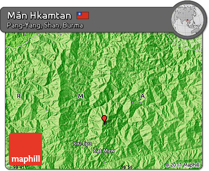 Political Map of Mān Hkamtan