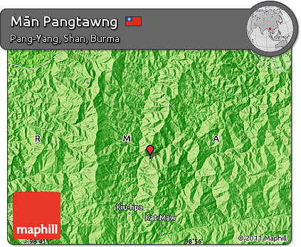 Political Map of Mān Pangtawng