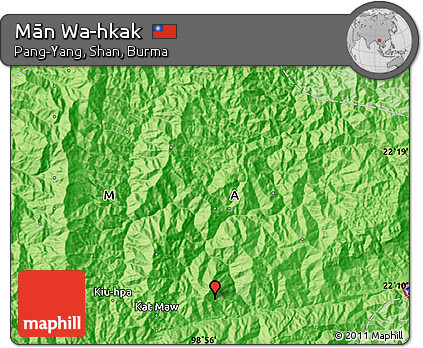 Political Map of Mān Wa-hkak