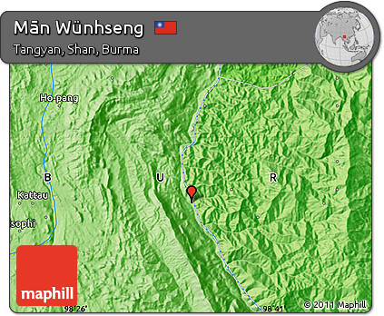 Political Map of Mān Wünhseng