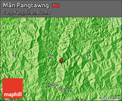 Political Map of Mān Pangtawng