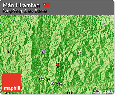 Political Map of Mān Hkamtan