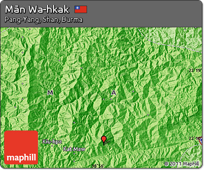 Political Map of Mān Wa-hkak
