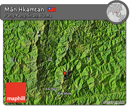 Satellite Map of Mān Hkamtan