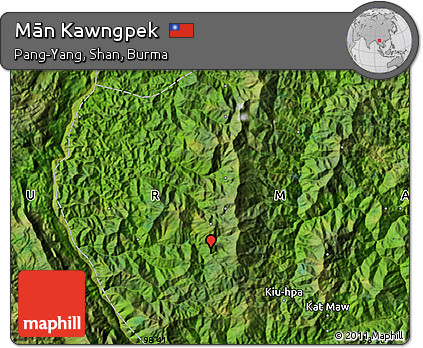 Satellite Map of Mān Kawngpek