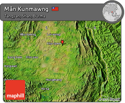 Satellite Map of Mān Kunmawng