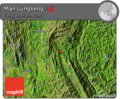 Satellite Map of Mān Lungkeng