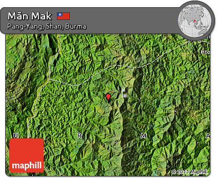 Satellite Map of Mān Mak