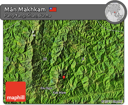 Satellite Map of Mān Makhkam