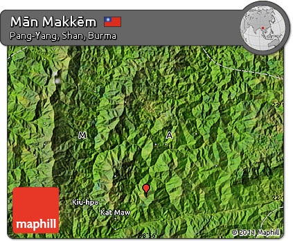Satellite Map of Mān Makkēm