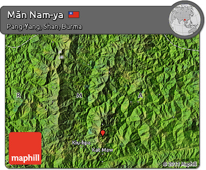 Satellite Map of Mān Nam-ya