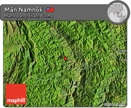 Satellite Map of Mān Namnōk
