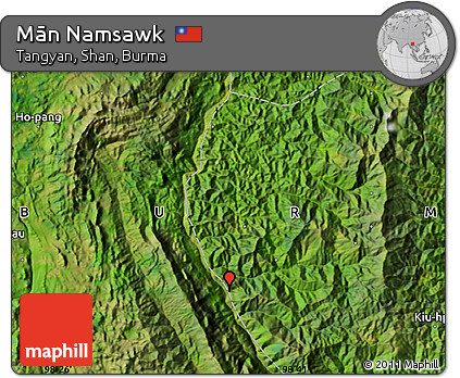 Satellite Map of Mān Namsawk