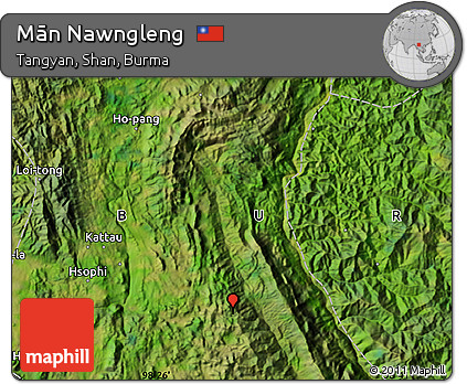 Satellite Map of Mān Nawngleng