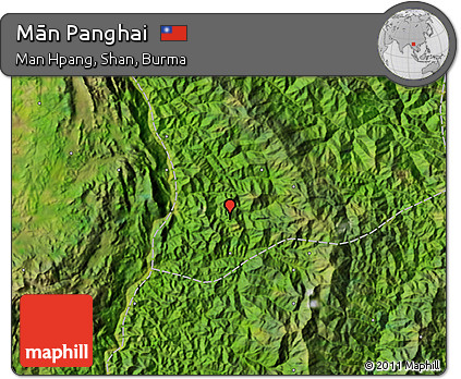 Satellite Map of Mān Panghai
