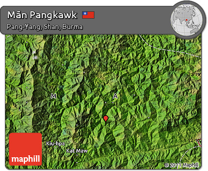 Satellite Map of Mān Pangkawk