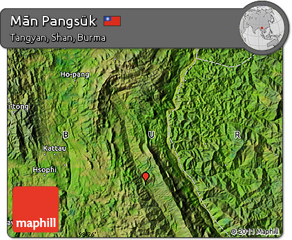 Satellite Map of Mān Pangsük