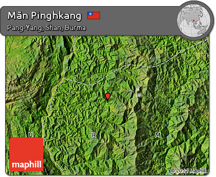 Satellite Map of Mān Pinghkang