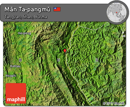 Satellite Map of Mān Ta-pangmū