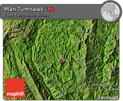 Satellite Map of Mān Tumnawk