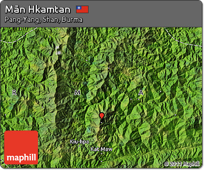 Satellite Map of Mān Hkamtan