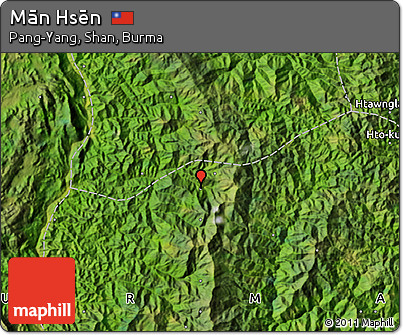 Satellite Map of Mān Hsēn