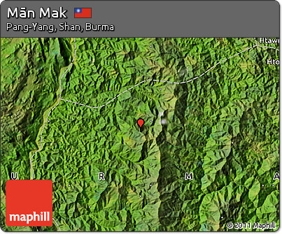 Satellite Map of Mān Mak