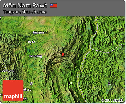 Satellite Map of Mān Nam Pawt