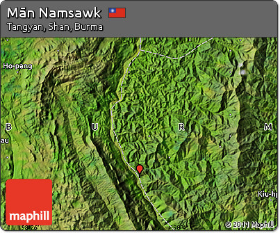 Satellite Map of Mān Namsawk