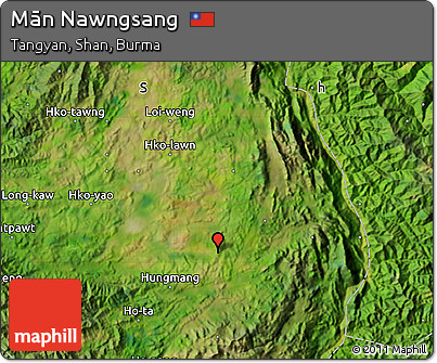 Satellite Map of Mān Nawngsang