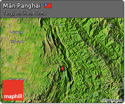 Satellite Map of Mān Panghai