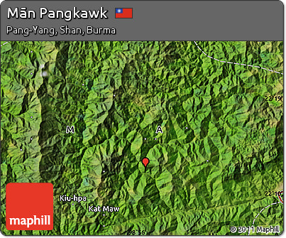Satellite Map of Mān Pangkawk