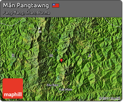 Satellite Map of Mān Pangtawng
