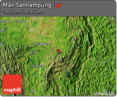 Satellite Map of Mān Sannampüng