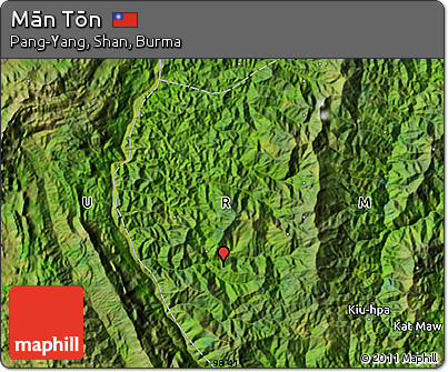 Satellite Map of Mān Tōn