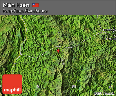 Satellite Map of Mān Hsēn