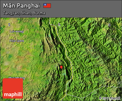Satellite Map of Mān Panghai