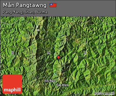 Satellite Map of Mān Pangtawng