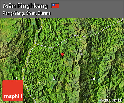 Satellite Map of Mān Pinghkang