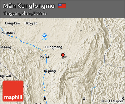 Shaded Relief Map of Mān Kunglongmu