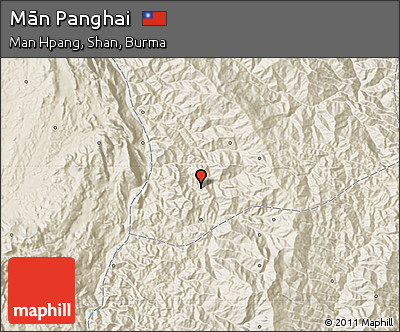 Shaded Relief Map of Mān Panghai