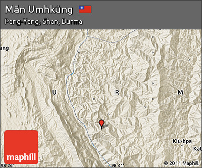 Shaded Relief Map of Mān Umhküng