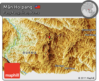 Physical Panoramic Map of Mān Ho-pang
