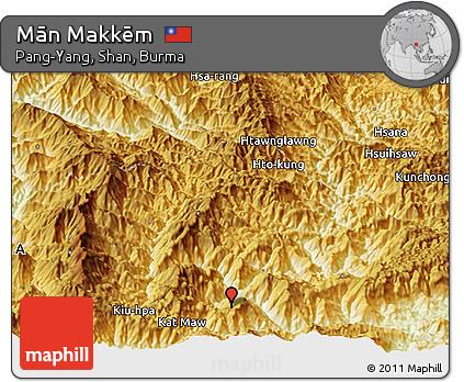 Physical Panoramic Map of Mān Makkēm